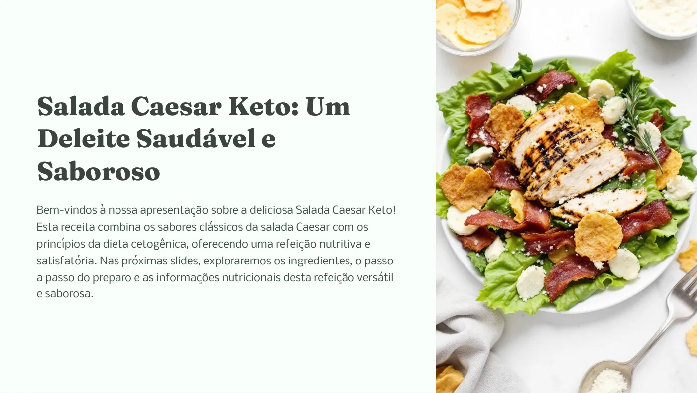 Capa original do PDF: Salada Caesar Keto