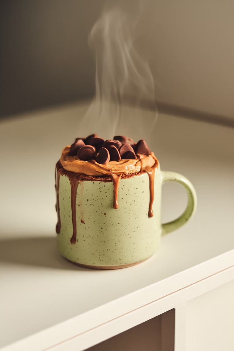 Bolo de Caneca de Chocolate, imagem do material ilustrado