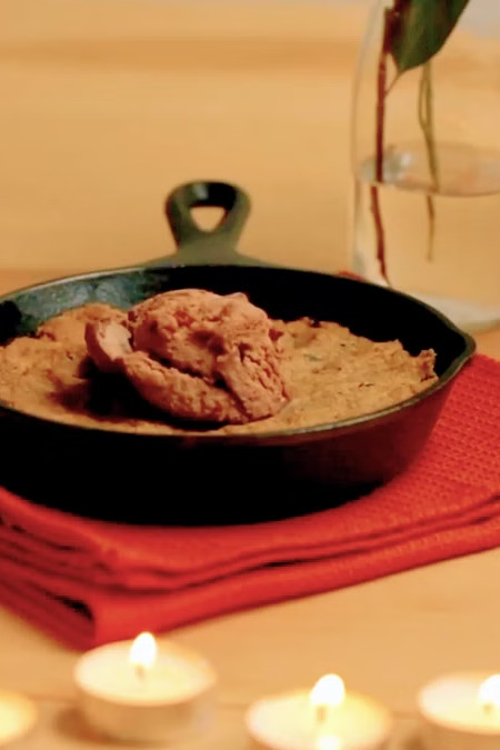 Cookie de Chocolate na Frigideira, imagem do material ilustrado